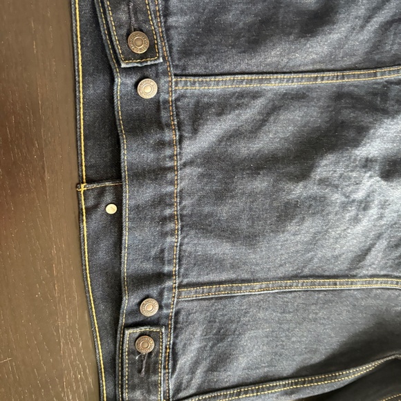 Mens Levis Denim Trucker Dark Wash  Jacket Size Small - Picture 9 of 10